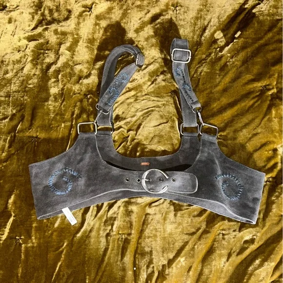 Free People | Accessories | Free People Suede Beacon Corset  display picture 1